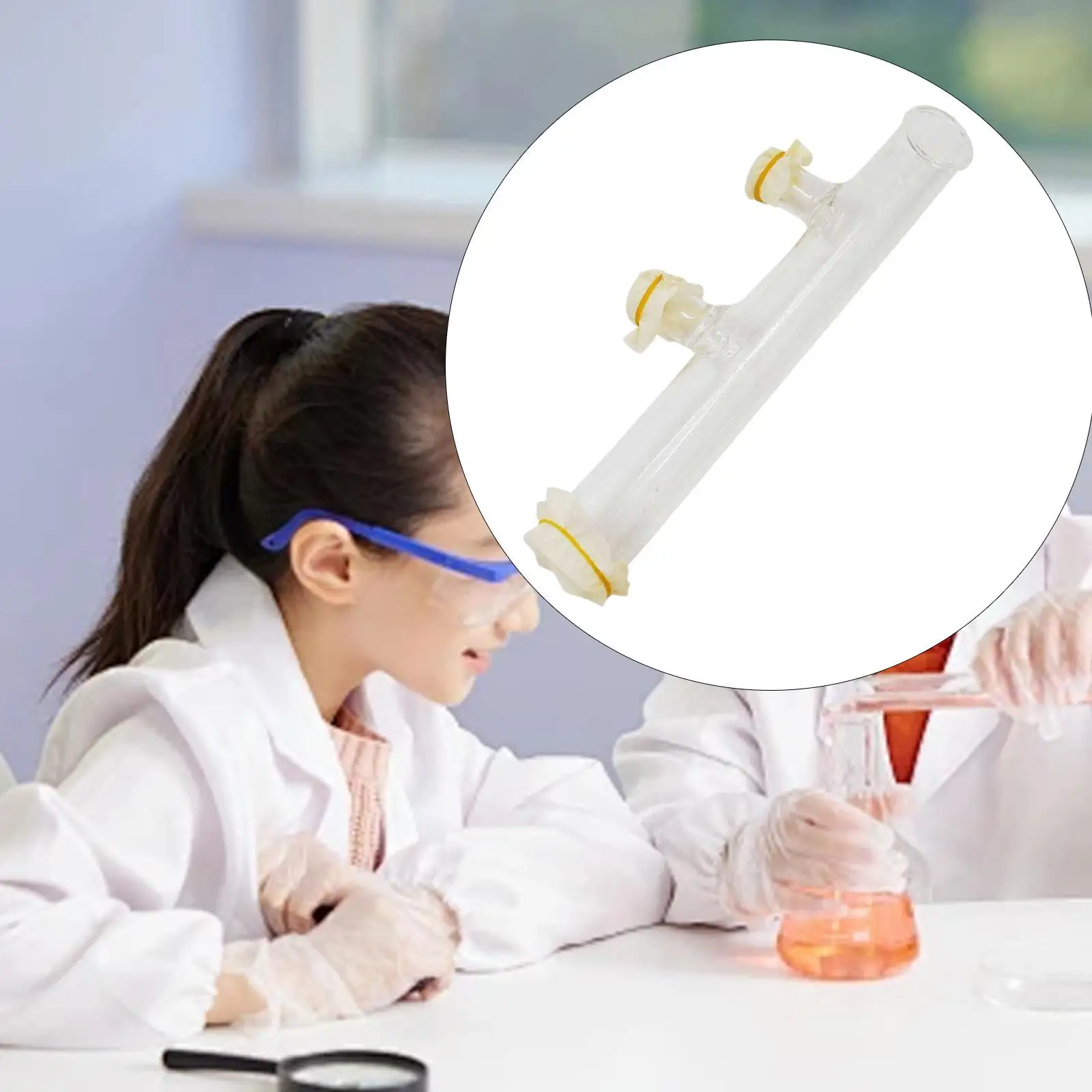 Esperimentatore di pressione a parete per contatore di liquidi, strumento di fisica, attrezzatura didattica in vetro Pratico e robusto dimostratore di pressione