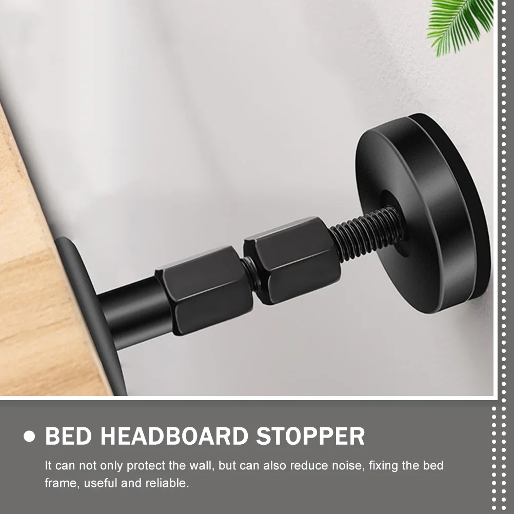 

1Set Bed Headboard Stopper Heavy Duty Threaded Frame Fixer for Bed Sofa Cabinet Wardrobe Stabilizing Anti-Shake Wall Protection