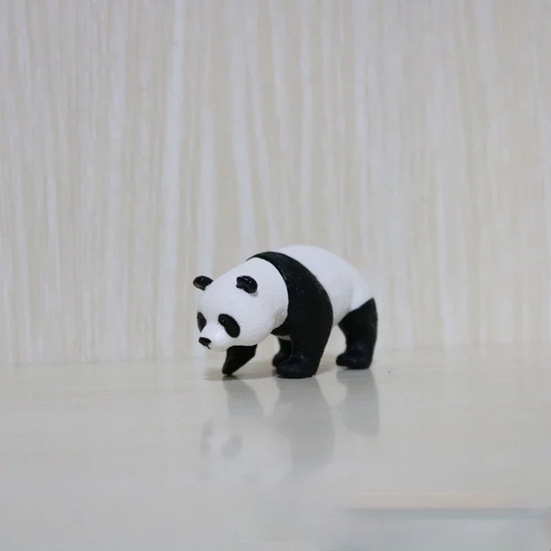 Cute Panda Ornaments Bamboo Panda Toy Parent-child Interaction Children's Baby Knowledge Animal Model Interesting and Cute Toys