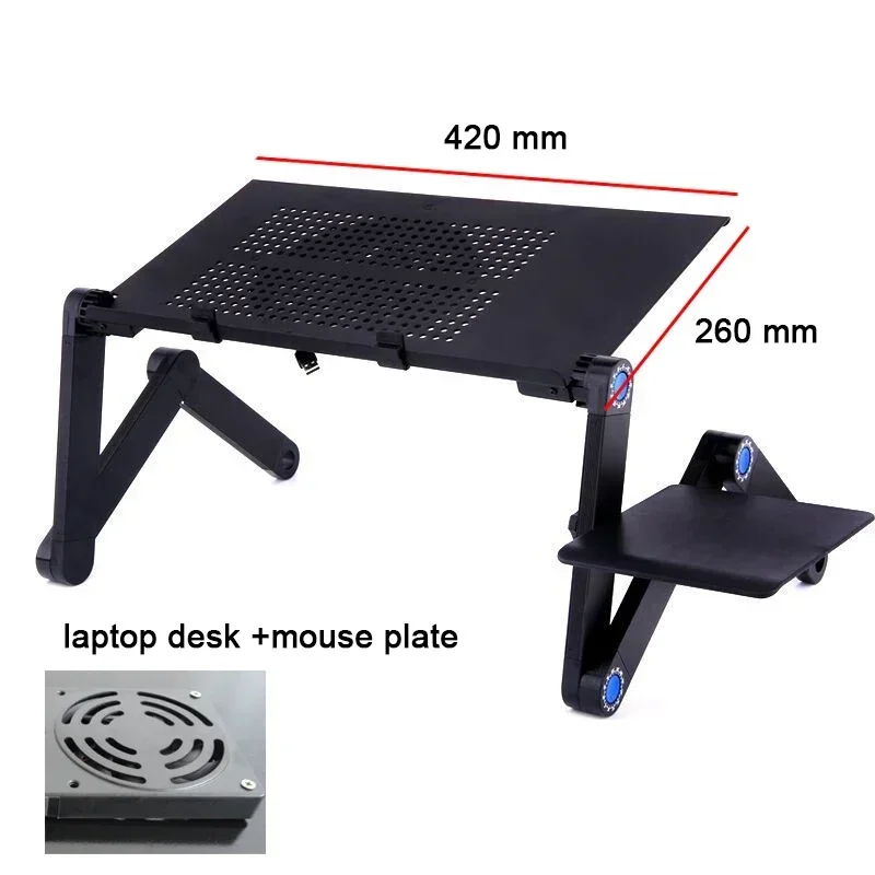 

Portable Ergonomic Lapdesk Adjustable Laptop Desk Stand Cooler Fan Bed Sofa PC Notebook Table Gaming Table Computer Desks