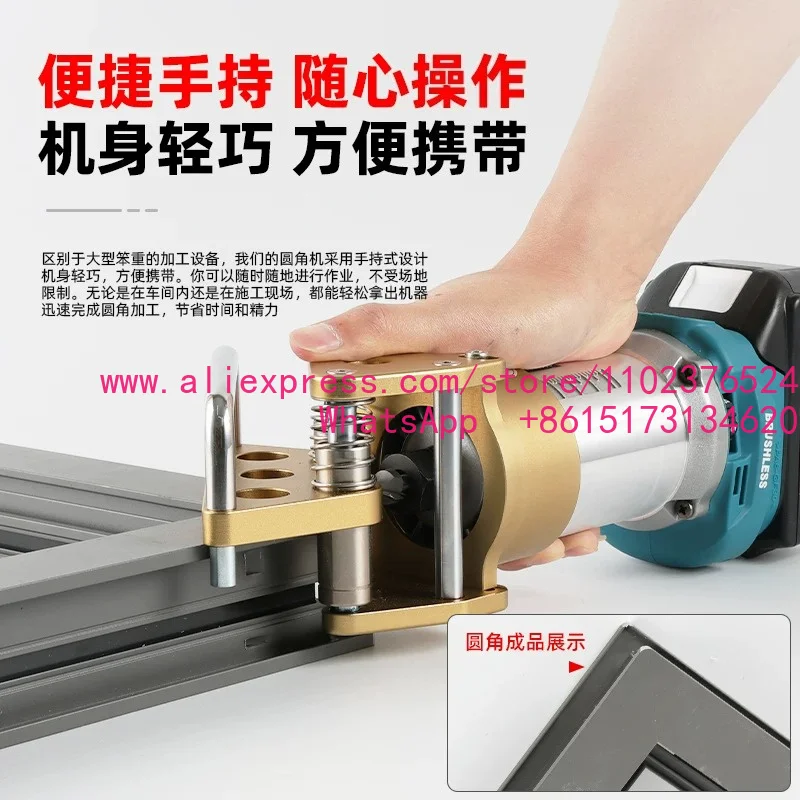 Window Sash Portable Electric Fillet Machine Window Sash Angle Grinding Machine Aluminum Alloy Corner Cutting Machine