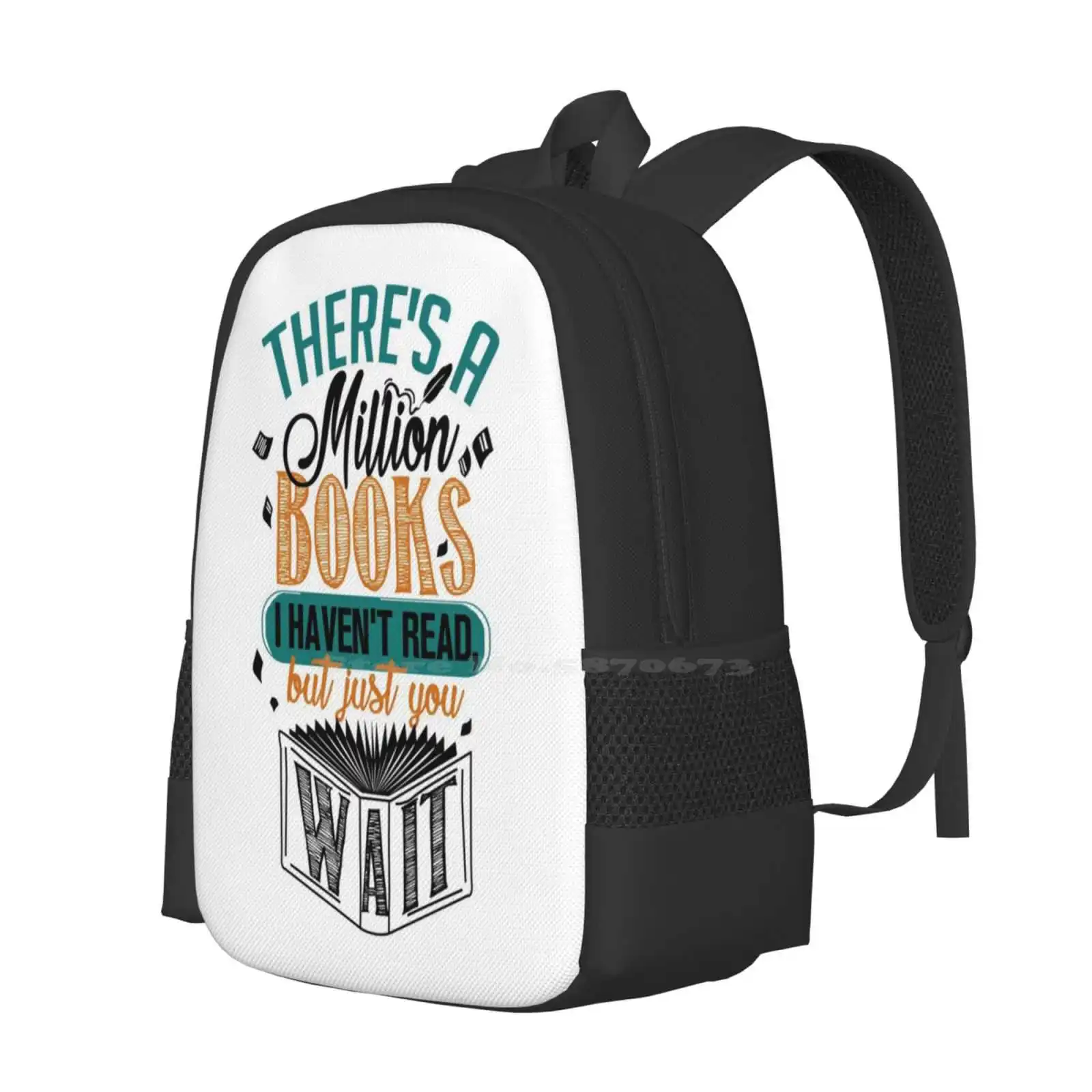 There'S A Million Books I Haven'T Read... School Bags Travel Laptop Backpack Books Reading Booknerdigans Bookish Booknerdmy