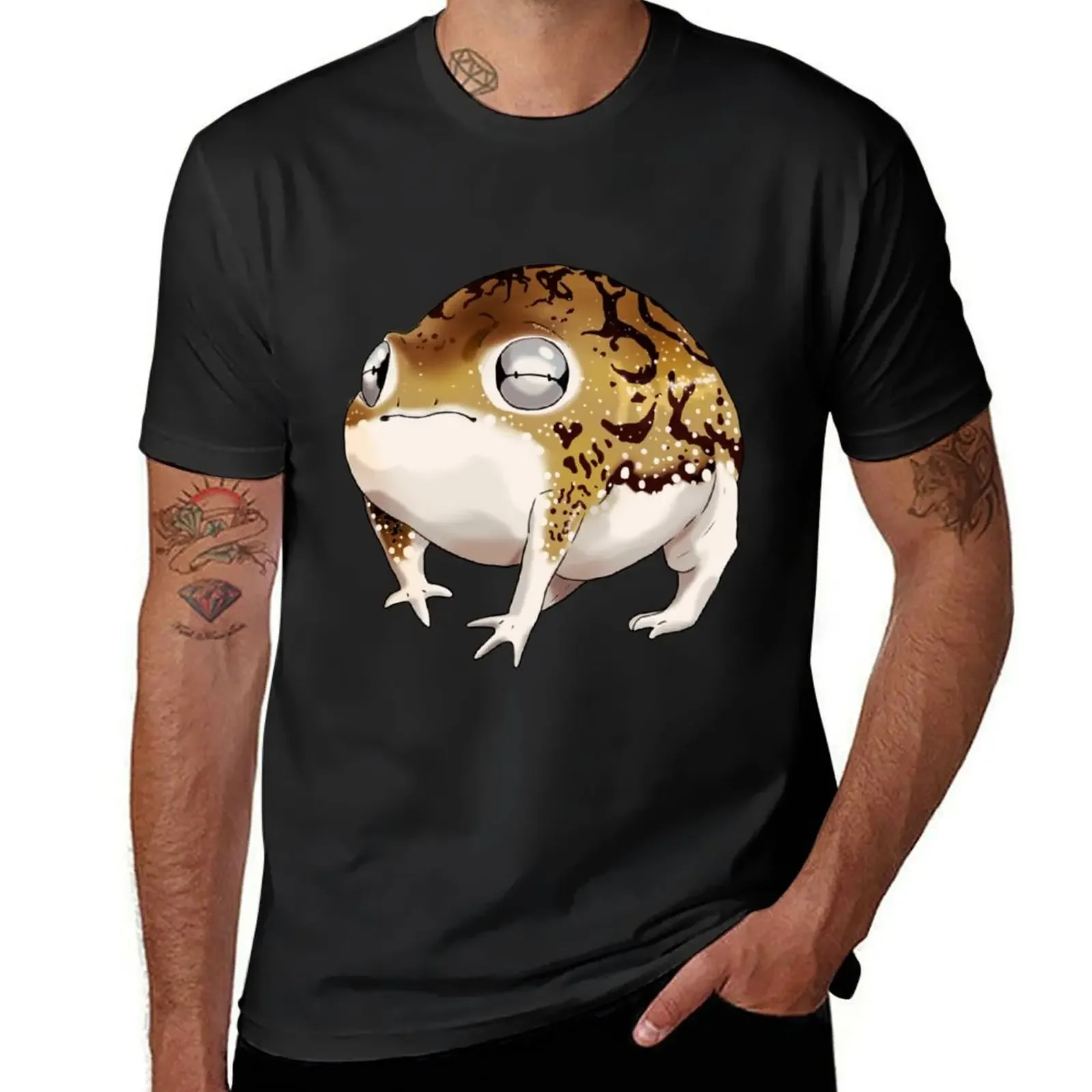 Desert rain frog (Breviceps macrops) T-Shirt graphic t shirts plain essential t shirt sports fans Men's t-shirts