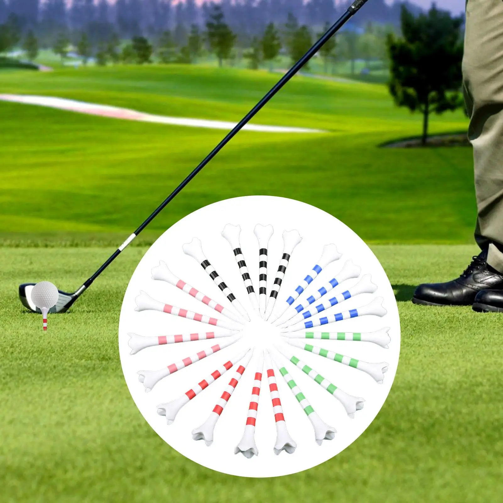 كورس جولف تي شيرت ممارسة الجولف التدريب الكرة تيز مخطط التدريب 20 قطعة حامل الكرة للرياضة النساء الرجال الأب المهنية