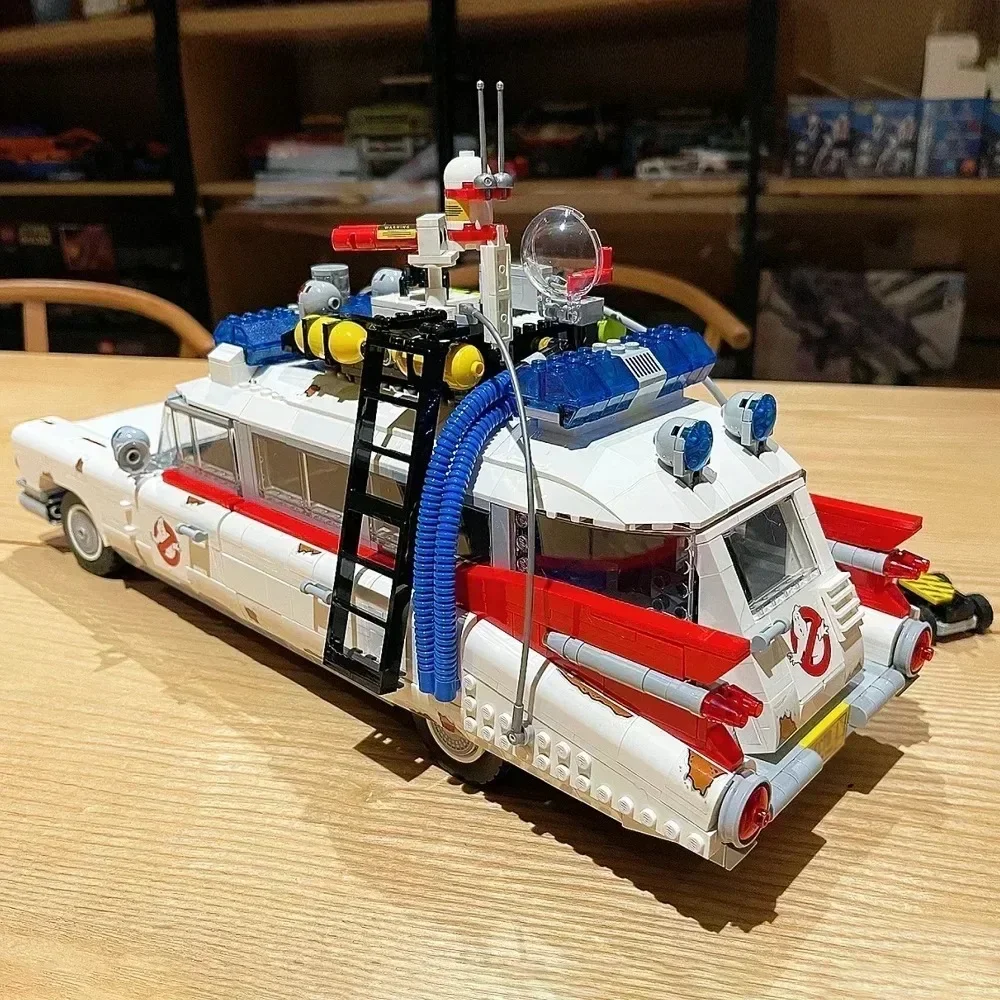 

Compatible 10274 Ghostbusters Ecto-1 Building Blocks Car Model Bricks for Kids Adults Toys Halloween Gifts