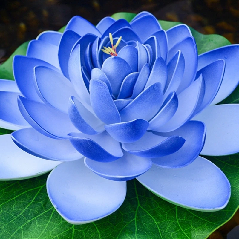 Artificial Floating Lotuses Flowers Pond Decoration Mixed Color Water Lilies