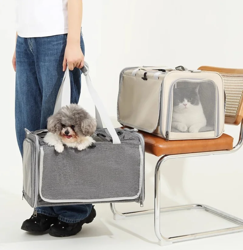 

Pet Handheld Bag Portable Cat Carrier Bag Small Pet Travel Bag Pet Carrier Bag with Safety Lock for Outdoor Pet Supplies