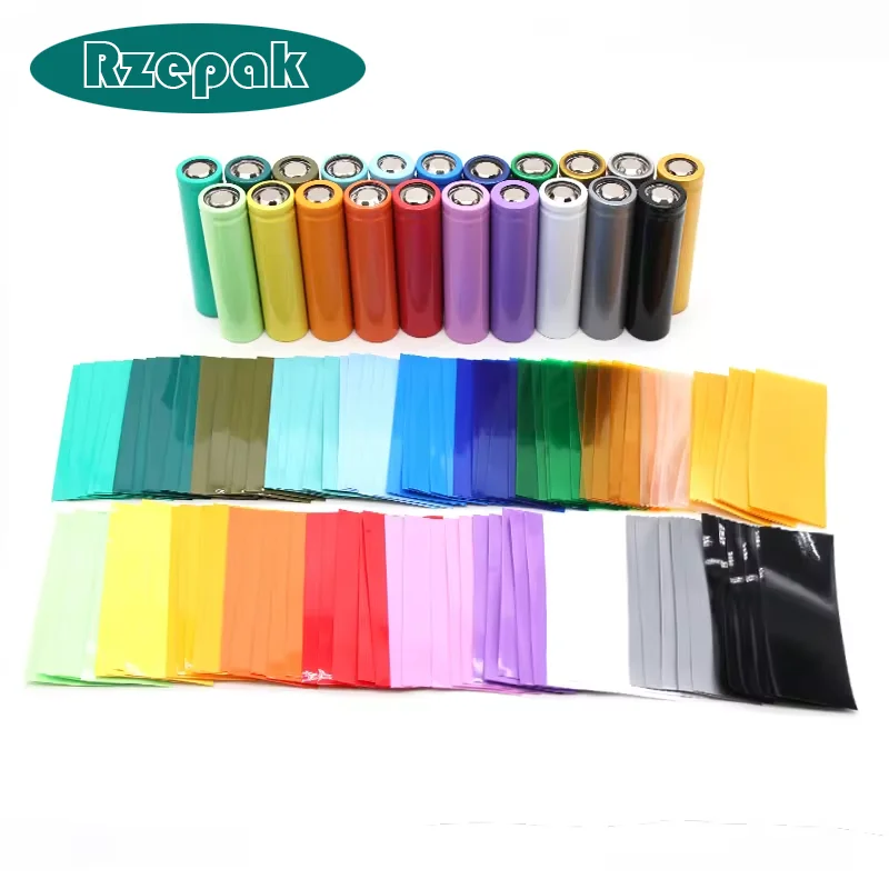 5000pcs 21700 Battery Wrap Sleeve Heat Shrink Tube + 100pcs Barley Paper Rings Shrinkable Insulated Skin PVC FilmTape Cover Pipe