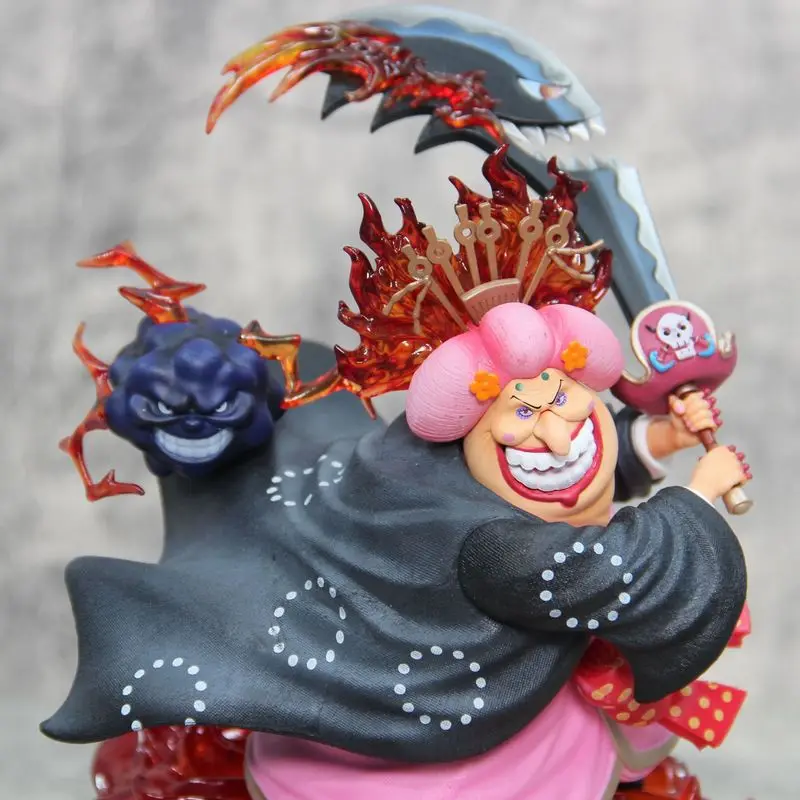 ฟิกเกอร์อนิเมะวันพีซ จักรพรรดิ์ใหญ่ บิ๊กมัม ชาร์ลอตต์ ลินลิน ขนาด 26 ซม. โมเดลสะสม ของตกแต่ง ตุ๊กตา ของเล่น