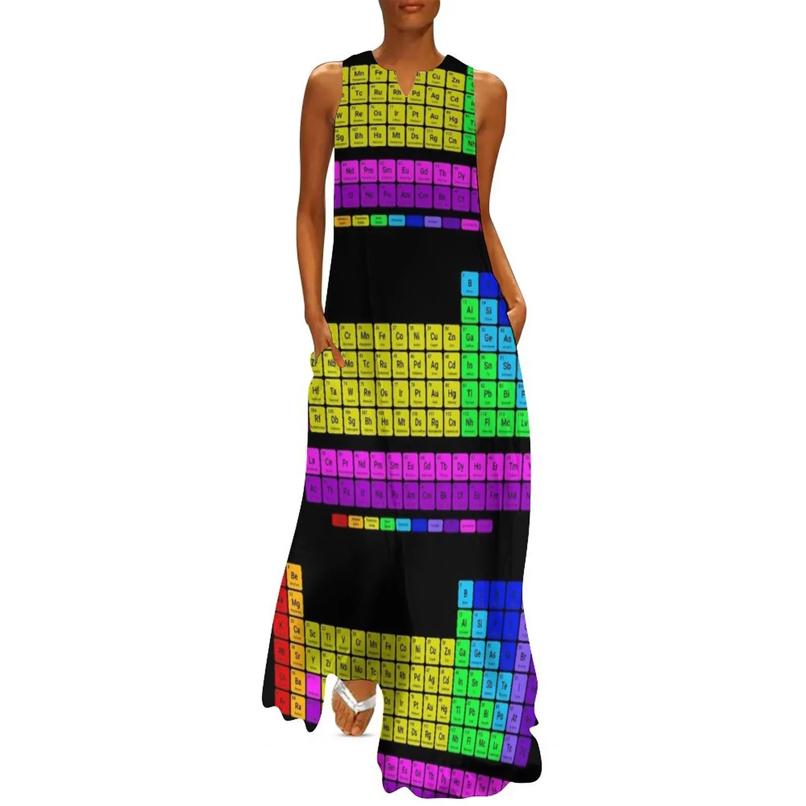 

Bright Periodic Table Long Dress Women dresses summer dress for women 2024 womens clothing