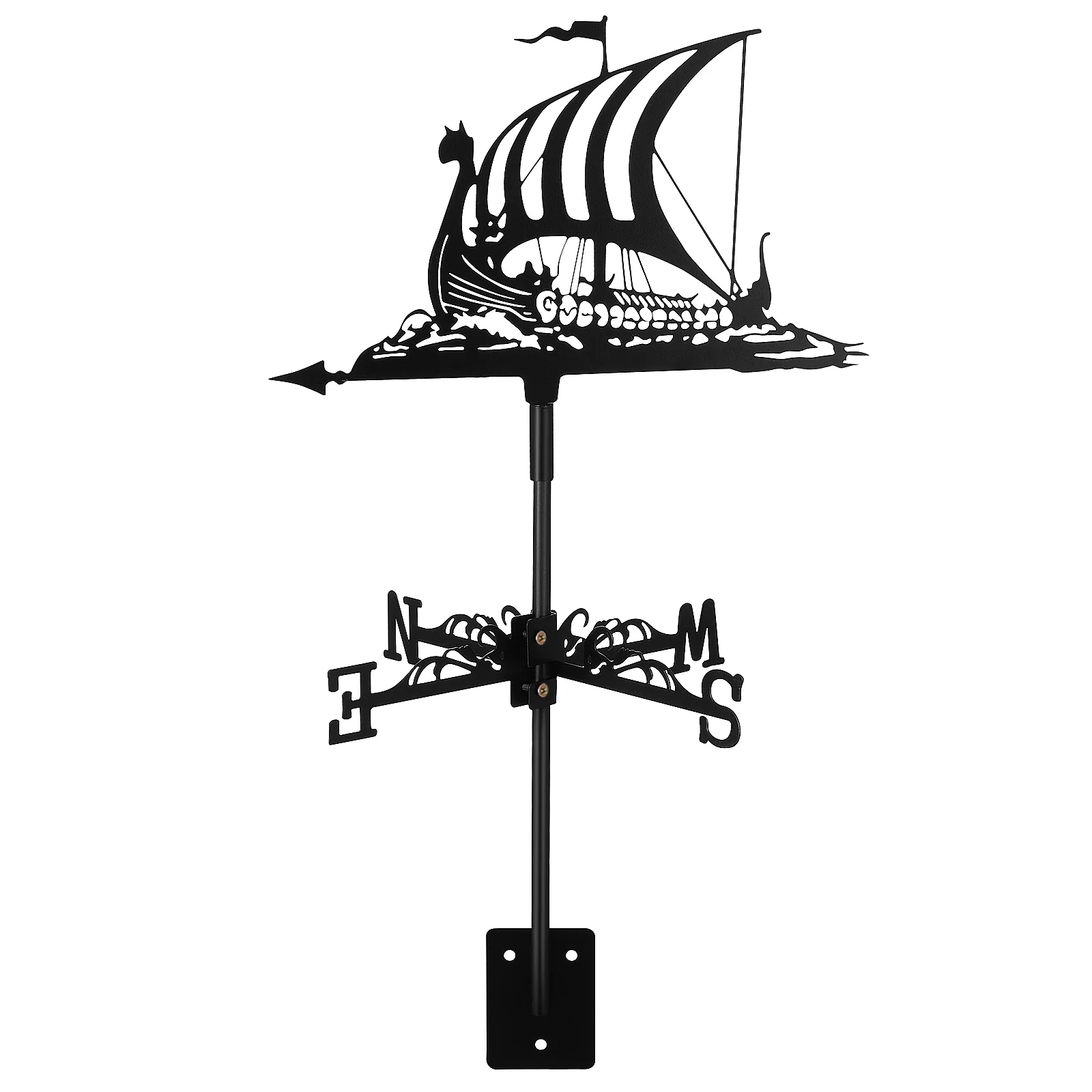 

Weathervane Sailing Ship Wind Indicator Iron Wind Direction Indicator For Lawn Yard Garden Direction Outdoor Decoration