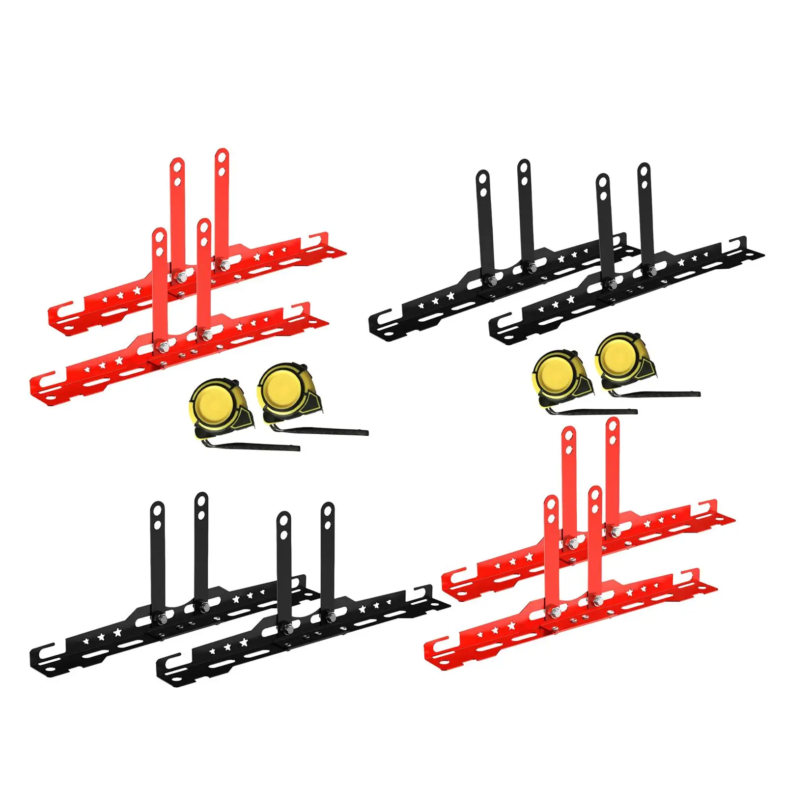 2 pezzi di strumenti per l'allineamento delle ruote resistenti, parti professionali per montaggio a parete per il posizionamento di veicoli per camion, automobili