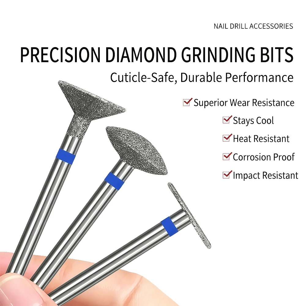 1pc or 3pcs Polishing Nail Buffing Head Set, Saucer-Shaped, Perfect for Removing Dead Skin, Ideal for Manicures and Pedicures
