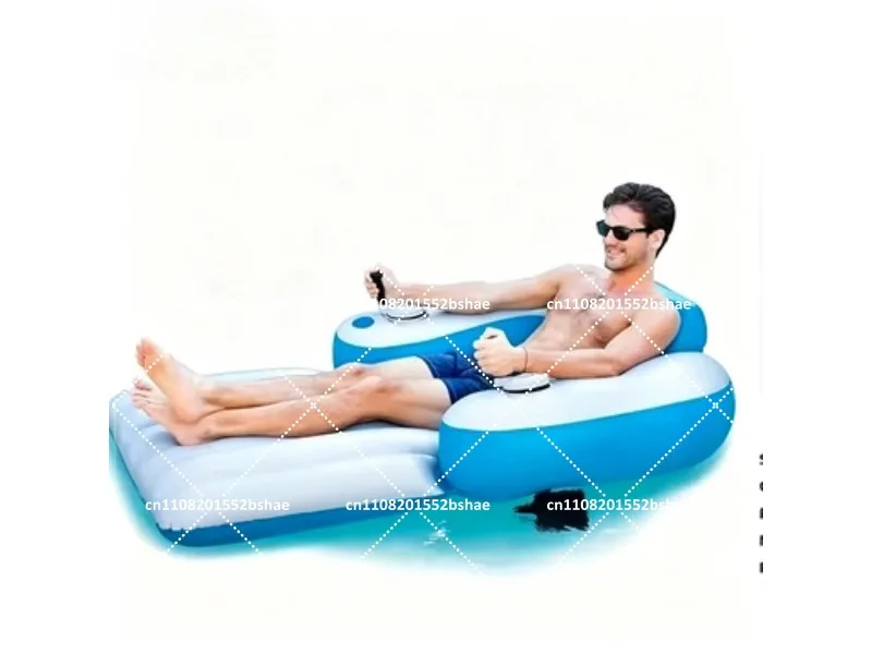 Inflatable Single Pontoon Chair with Electric Propeller for Water Driving Floating Fun