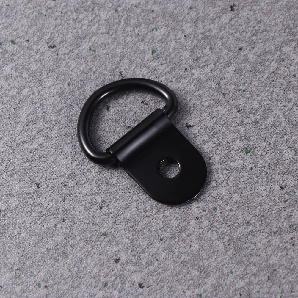 60pcs D-Ring Buckles Heavy Duty Picture Frame Hanging Hardware For Wall Mount Oil Painting Mirror Small D-Ring Fittings Black
