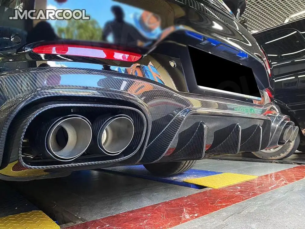 

JMCARCOOL Rear Lip Diffuser Fin Bumper Spoiler For Mercedes Benz AMG GT50 GT53 GT43 2019-2023 Dry Carbon Fiber Rear Hugger