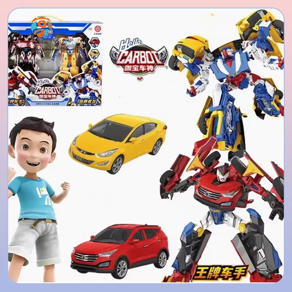 Hello Carbot-coche transformador de bomberos, modelo de ambulancia, figura de acción transformadora, conversión de forma de Robot, juguetes personalizados para niños