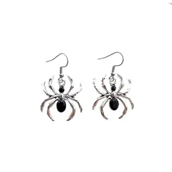 Fashion exaggeration personality dark Gothic punk alloy spider earrings Pendant pendant earrings women's accessories
