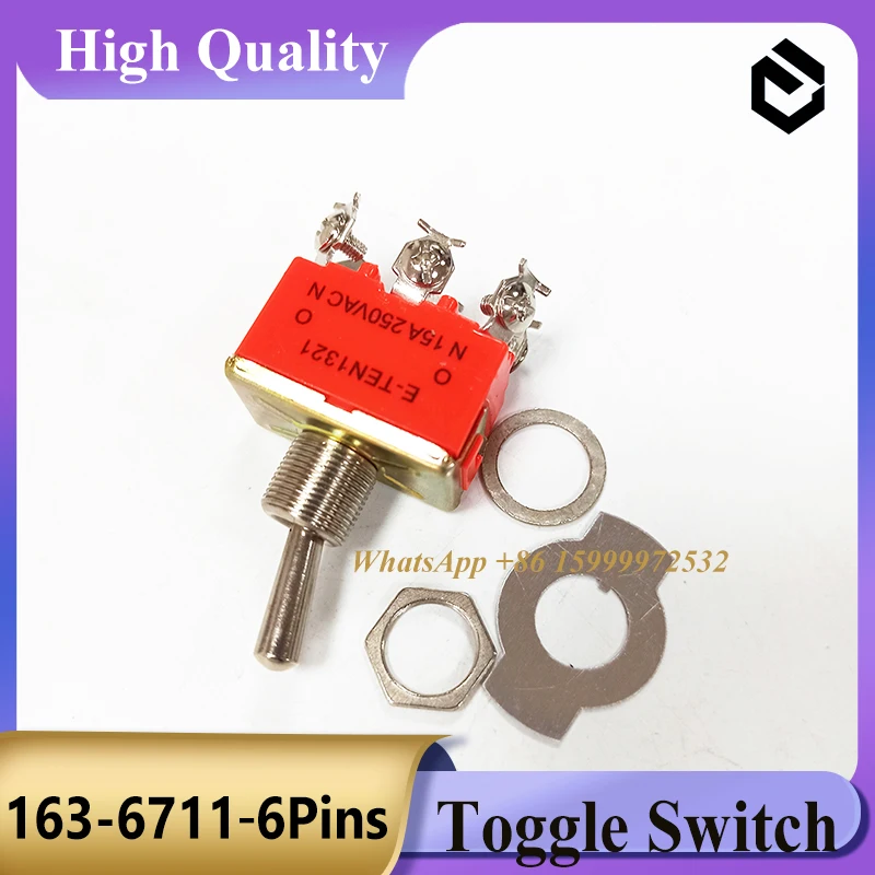 163-6711 6Pins Toggle Switch 1636711 for Caterpillar CAT E320B E320C 325C 349E 325D 313D Excavator Parts