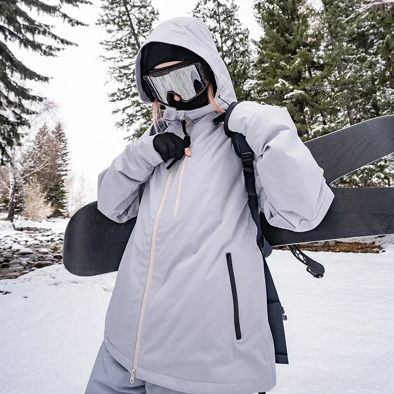 Chaqueta de esquí para hombre y mujer, abrigo deportivo para snowboard, Tops cálidos a prueba de viento, ropa impermeable para nieve, chándal de
