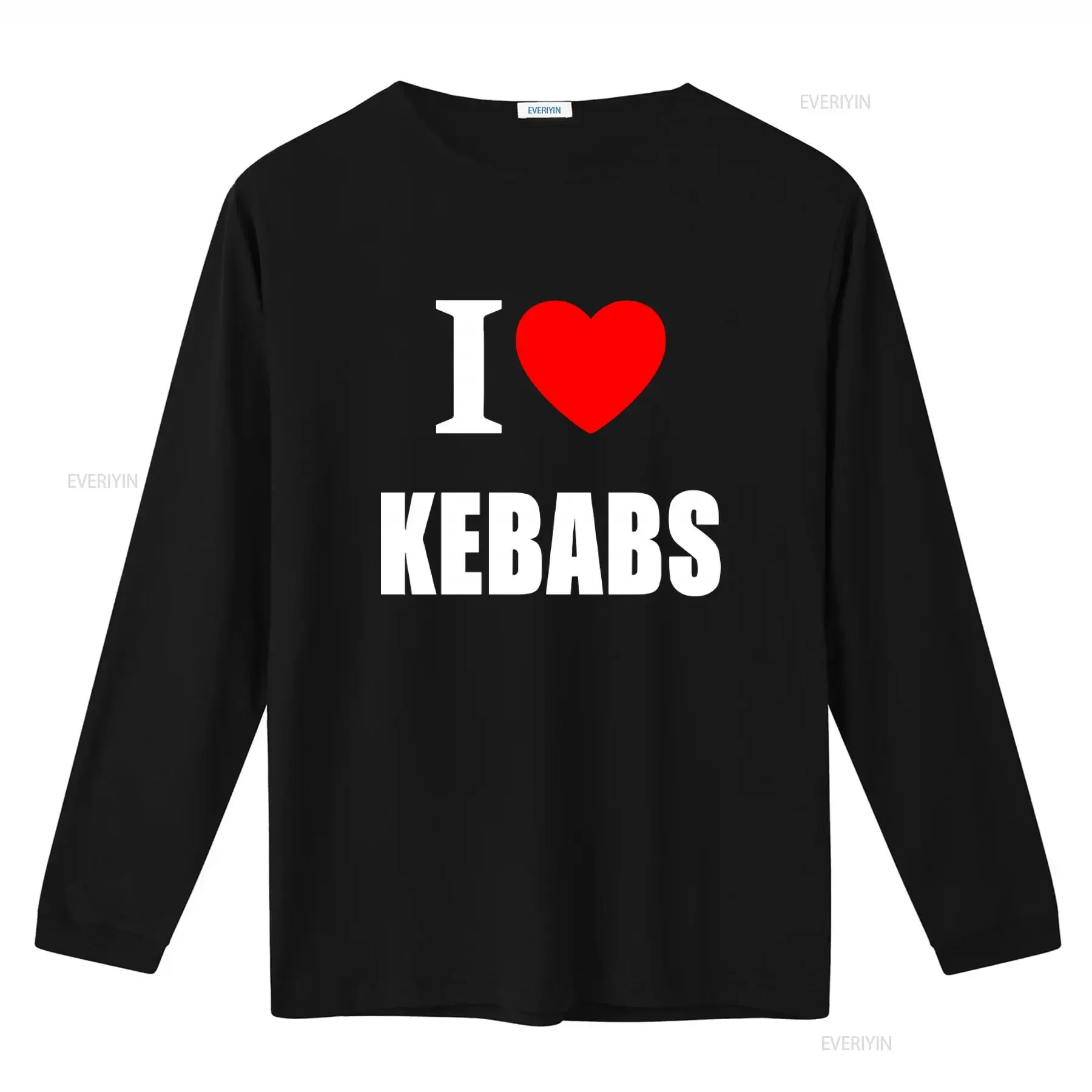 I Love Kebabs T Shirt Foodie Kebab Lover Casual Comfortable Novelty Food Print BBQ Top vintage Washed designer clothes