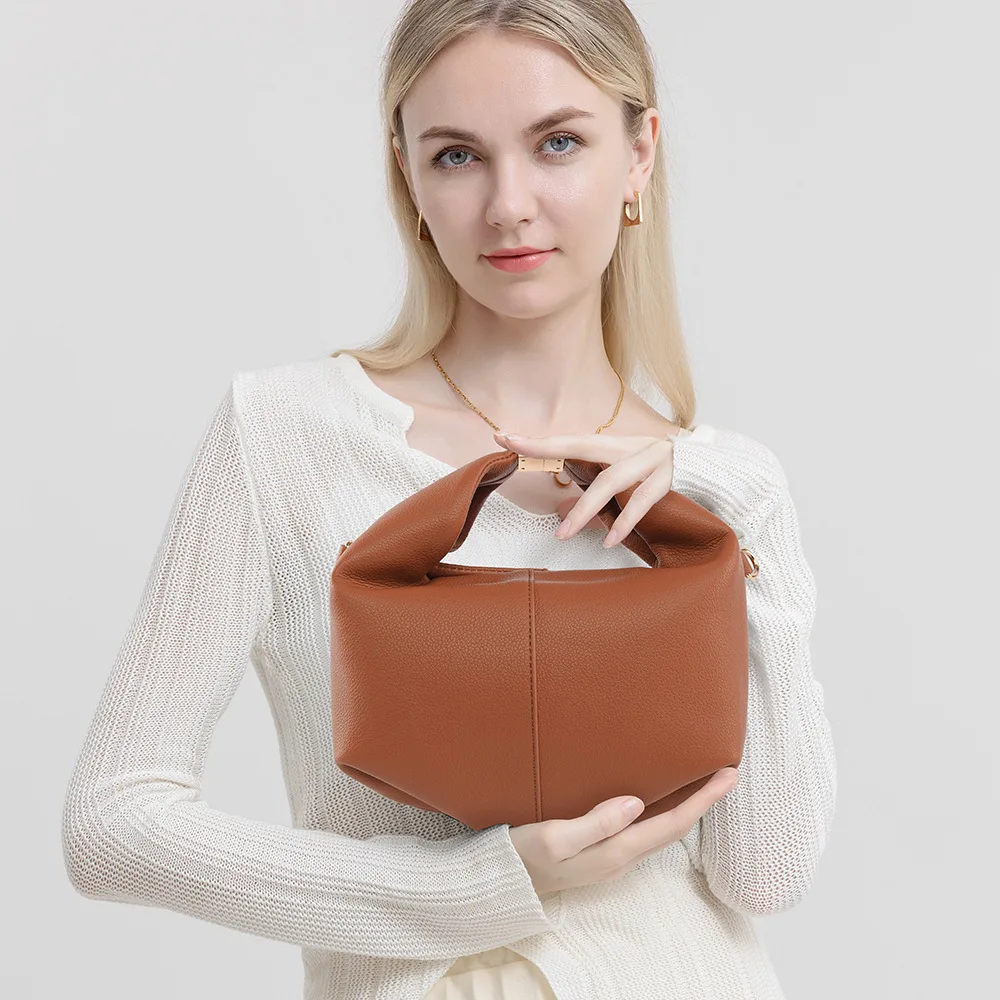 

Women New Soft Leather Cloud Bag Fashion Minimalist Crossbody Bag Senior Feeling Large Capacity Work Handbag Luxury Hand Bag