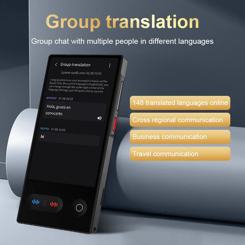 S30 Pro AI Smart Translator 148 In Real-time Online Languages Translation Portable ChatGPT Voice Photo Intelligent Translate