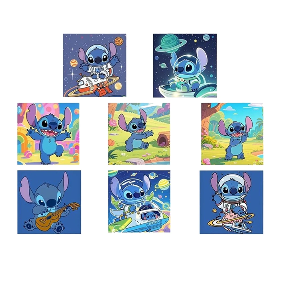 

500pcs/Roll Disney Stitch Sealing Label Stickers Cute Anime Graffiti Decals Stationery Luggage Laptop Funny Sticker for Kid Toys