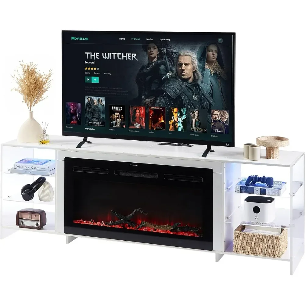 Fireplace TV Stand for Televisions up to 75