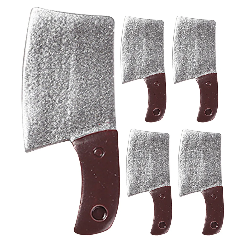 5개입 리얼리틱 미니 주방 도구 레진 고급 모형 미니어처 주방 용품 미니 하우스 데코 하우스 커터