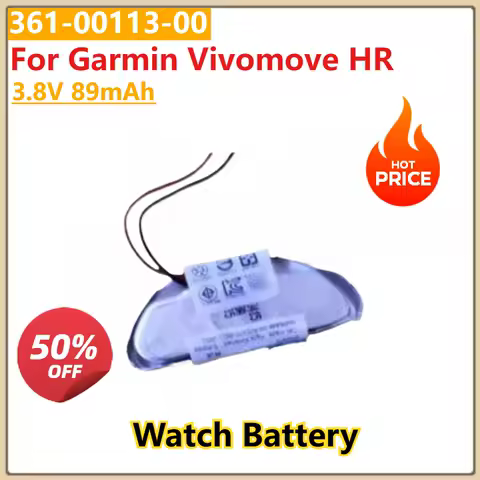 Brand New 3.8V 89mAh Watch Battery 361-00113-00 For Garmin Vivomove HR High Quality Digital Batteries