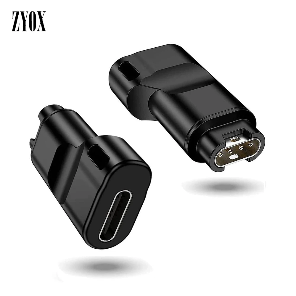 유형 C 충전기 변환기 Garmin Lily 용 전원 어댑터 Fenix 7 7X 5 5x5s 6 6X 6S Venu 2 Forerunners 45 245M 스마트 워치 충전기