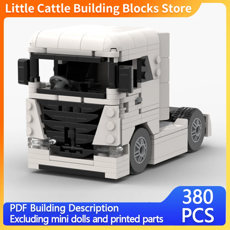 City Car Model MOC Building Bricks Heavy-Duty Freight Truck Modular Technology Gifts Holiday Assemble Children Toys Suit