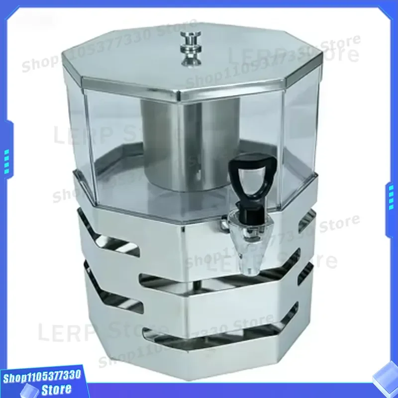 4L Single Layer Round Juice Dispenser Kitchen Accessories Beverage Container for Party Home Bar Drink Serving Pot Large