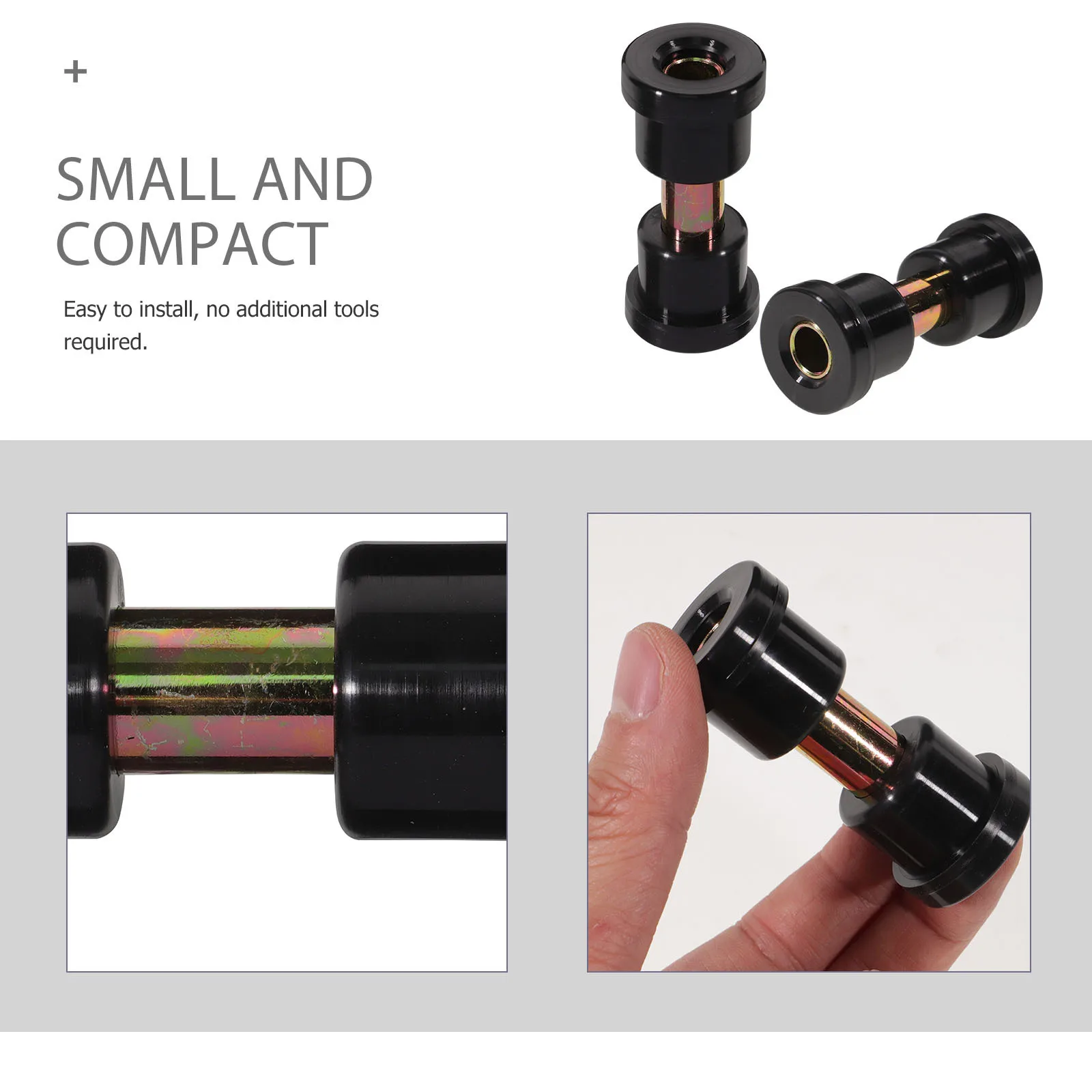 

8Pcs Steel Plate Bushings Stable Suspension Support for Golf Cart Leaf Spring Replacement Bushings Kit Golf Cart Parts