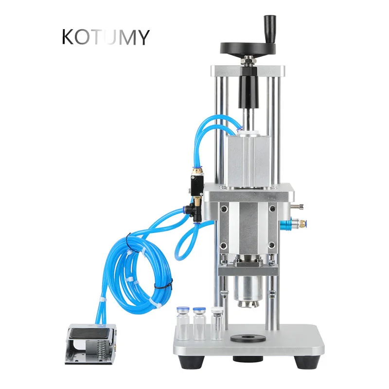 Fully Automatic semi-automatic Vials Bottle Sealing Capping Machine Manual Pneumatic Penicillin Injectable Bottle Capper