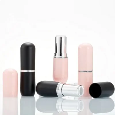 

10/30/50pcs 12.1mm DIY Black/pink Lipstick Tubes Lip Balm Containers Empty Cosmetic Containers Lip Rouge Bottles Wholesales