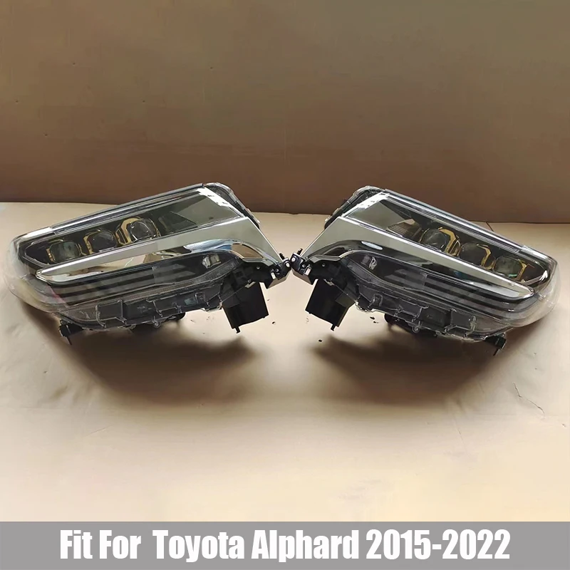 

Headlamp Assembly Fit for Toyota Alphard 2015-2022 Modification of Three-eye Lens LED Streamer Steering Old Model To New Model