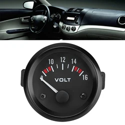 12V Universal Car Voltmeter 52mm/2in High Sensitivity Voltage Meter Aluminum Alloy Voltage Gauge