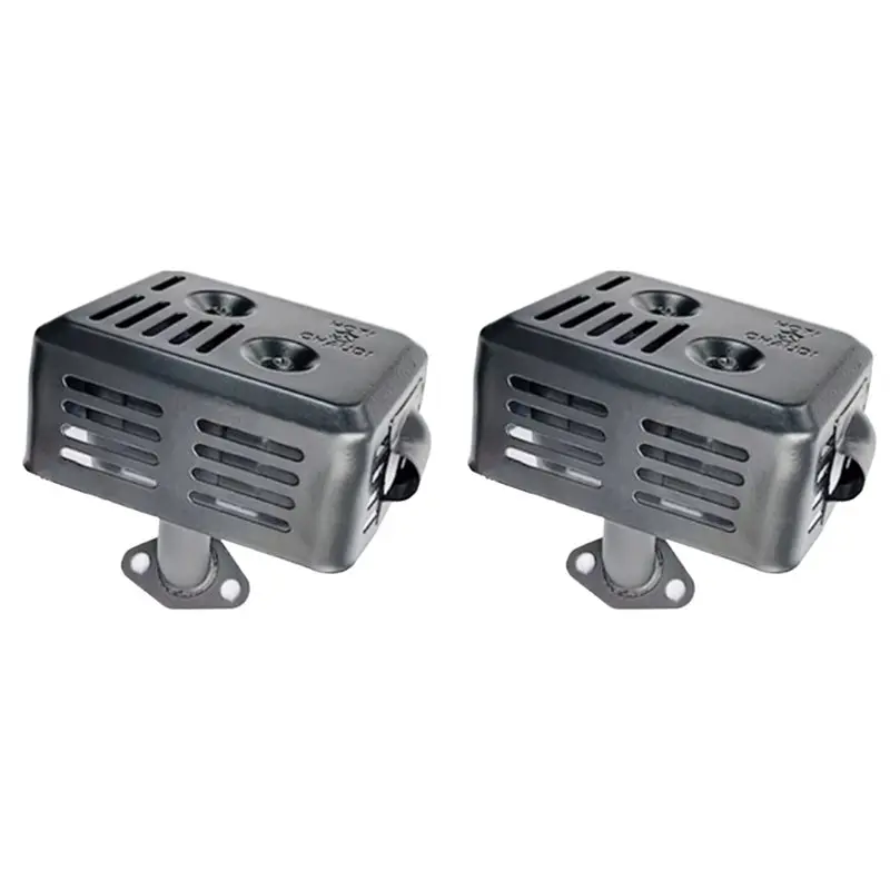 

Superior-2X черный глушитель выхлопной системы с теплозащитным экраном и прокладкой для HONDA GX110 GX120 GX140 GX160 GX200 5,5 для HP 6,5