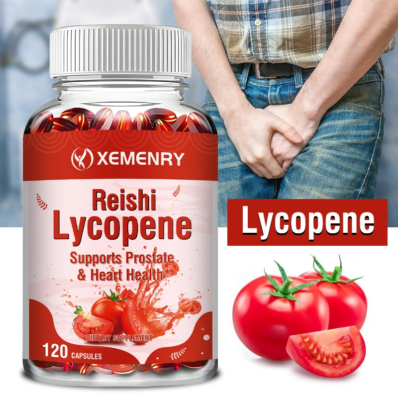 

Lycopene Capsules - Supports Prostate, Urinary Tract, Heart Health, Immune Support