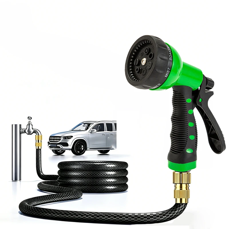 

Garden Water Gun 7 Modes High Pressure Sprayer Car Wash Gun Adjustable Irrigation Hose Nozzle Plant Lawn Yard Watering Sprinkler