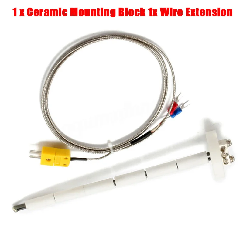Bloque de termopar tipo K, sonda de horno de cerámica de 2372/1300 grados F/C, controlador de temperatura de alta herramienta 11G