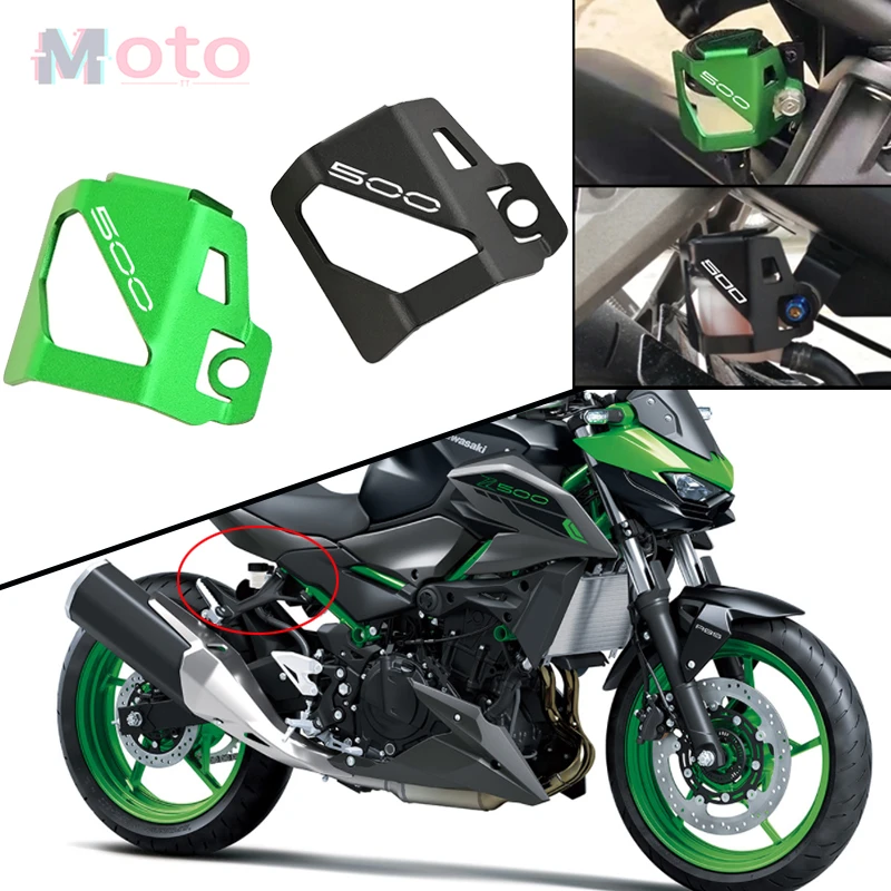 

Для Kawasaki Z500 Ninja 500 ABS Z 500 ninja 500 SE 2024-2025 мотоциклетный задний бачок тормозной жидкости с ЧПУ, защитный чехол, рукав