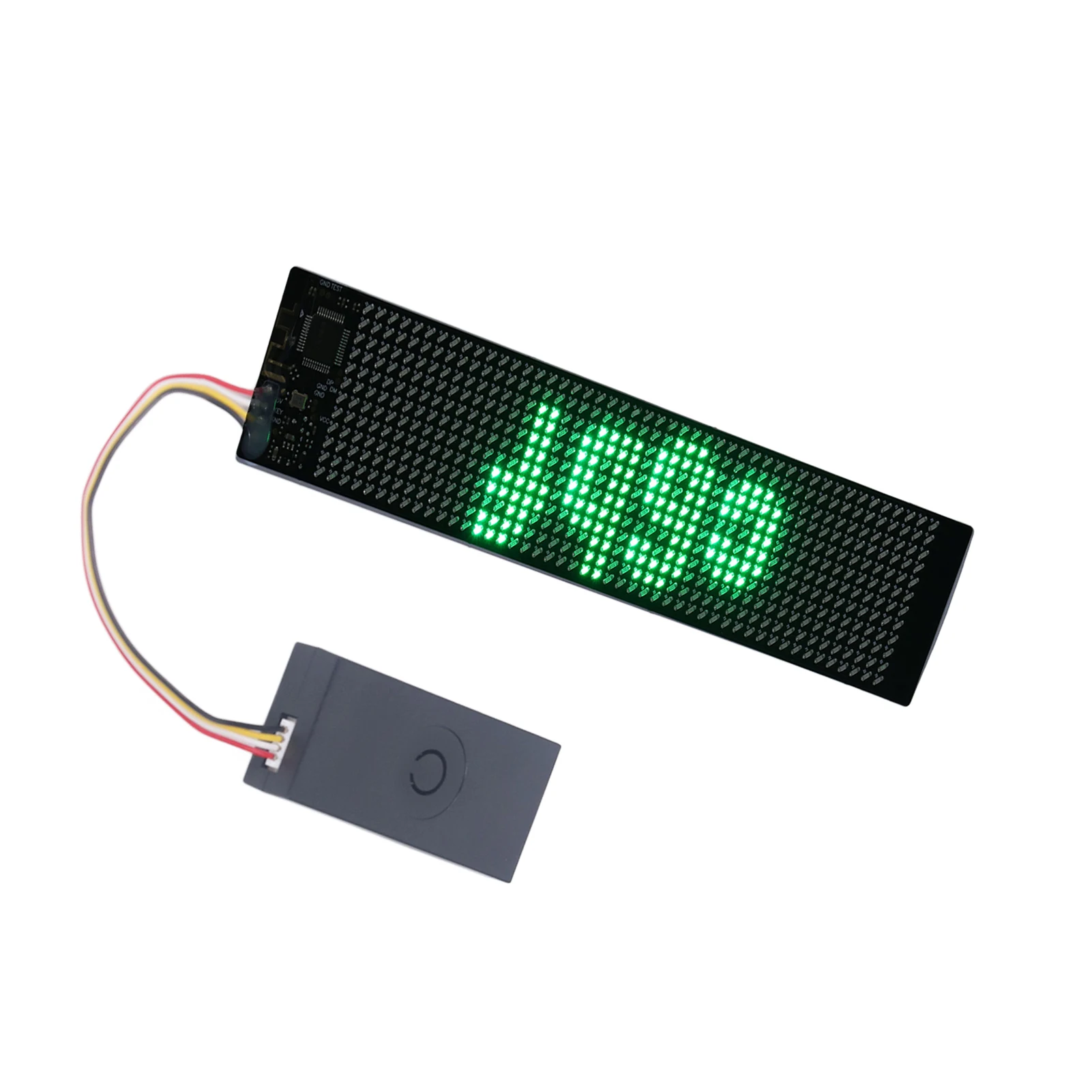 ZK40 LED Matrix Panel Green Programmable Flexible Scrolling LED Sign for Store Car Bar Hotel