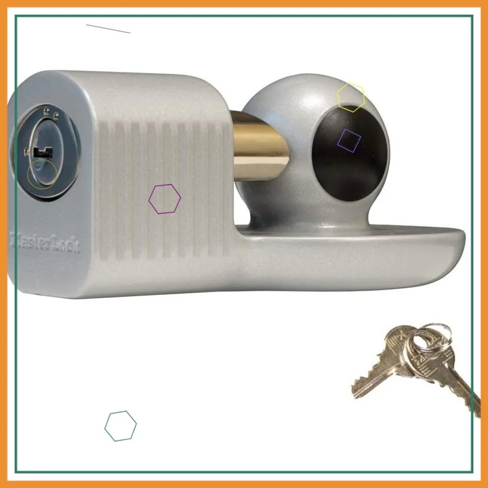 

Universal Trailer Hitch Lock Fits 1-7/8", 2", and Most 2-5/16" Couplers, Weather Resistant with Keys