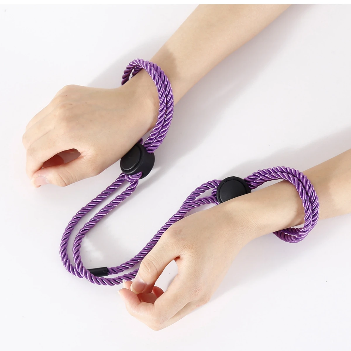 Algemas de corda de algodão fetiche para homens e mulheres e punhos de perna multifuncional adequado para festas de jogos escravo roleplay adereços de palco