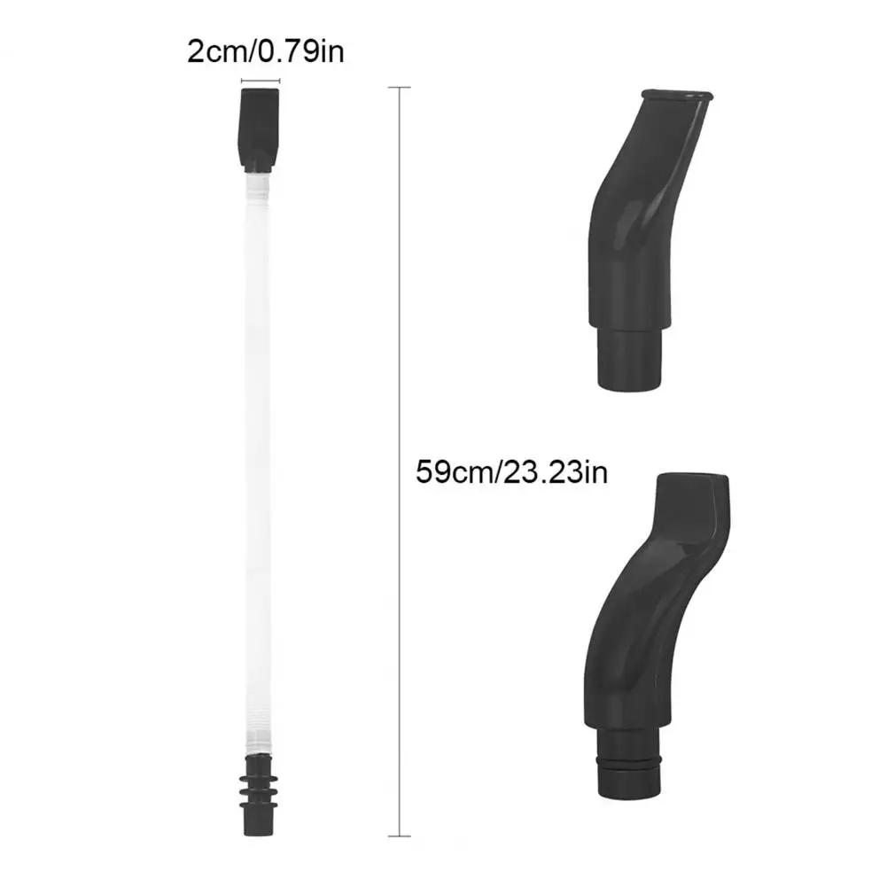 Tubo de melódica de 30cm, tubo de melódica de 23,4 pulgadas de largo con boquilla, juego de tubos de melódica ABS Flexible para herramienta de repuesto de 32/37 teclas