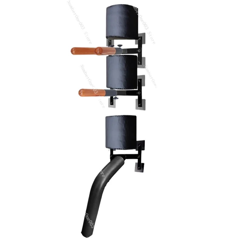 Wall-mounted Spring Pile, Wing Chun Wooden Man Pile Is Simple, Jeet Kune Do Wooden Man Pile, Bamboo Red