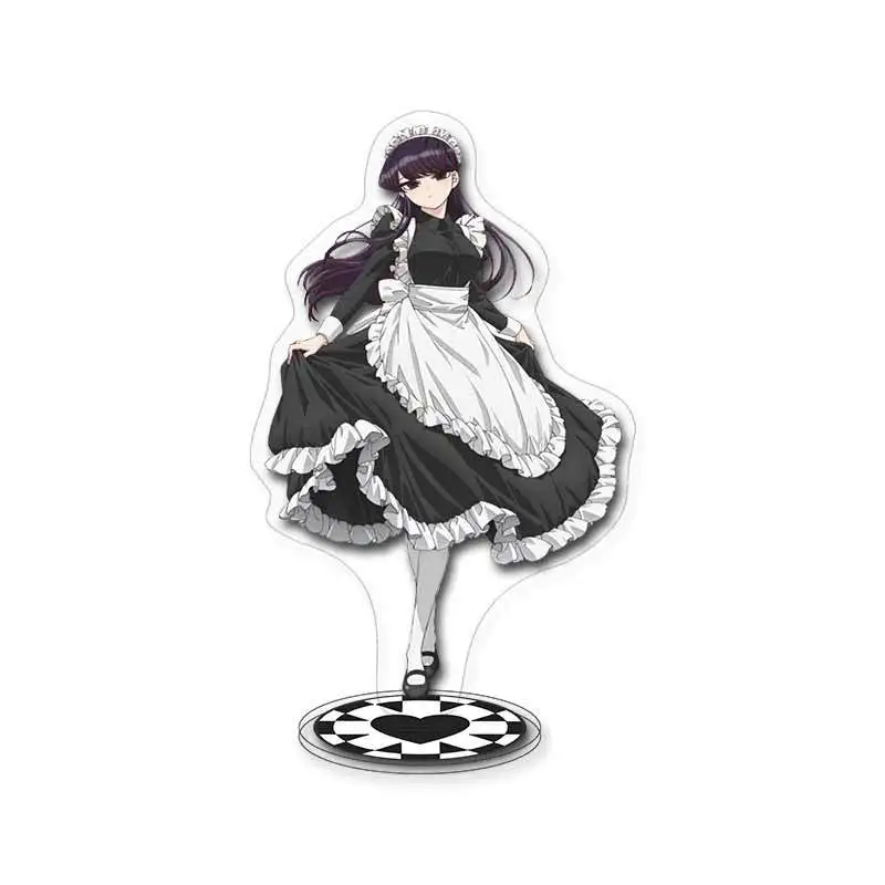 15CM Komi Can't Communicate Anime Figure Shoko Komi Tadano Hitohito Acrylic Stand Model Plate Desk Decor Standing Sign Fans Gift